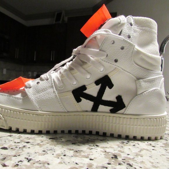 Off-White Other - Off-White 3.0 Off Court High Top Leather Sneakers Size 6